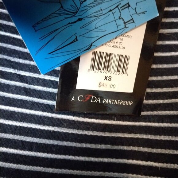 Derek Lam for Design Nations Women's XS Black White Striped Sleeveless Dress - Picture 7 of 9